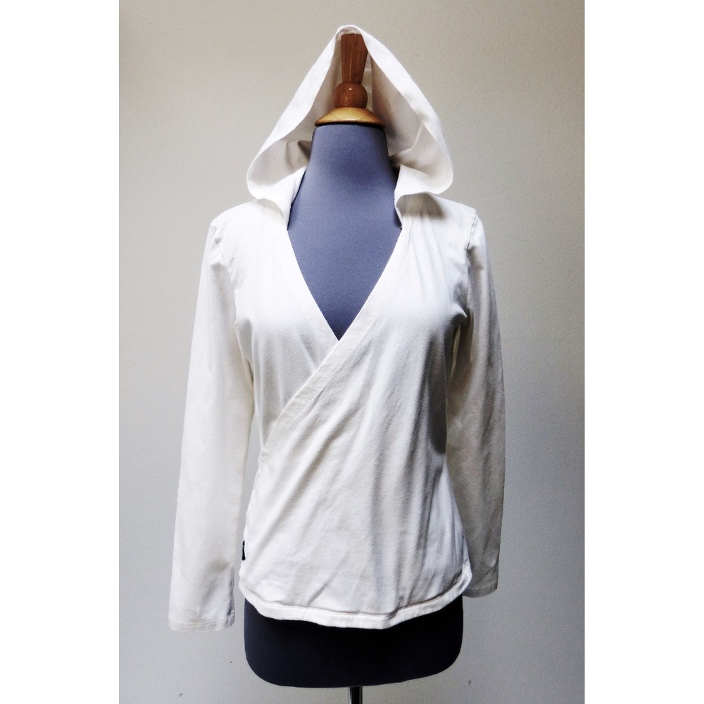 White Wrap Hoodie for Women